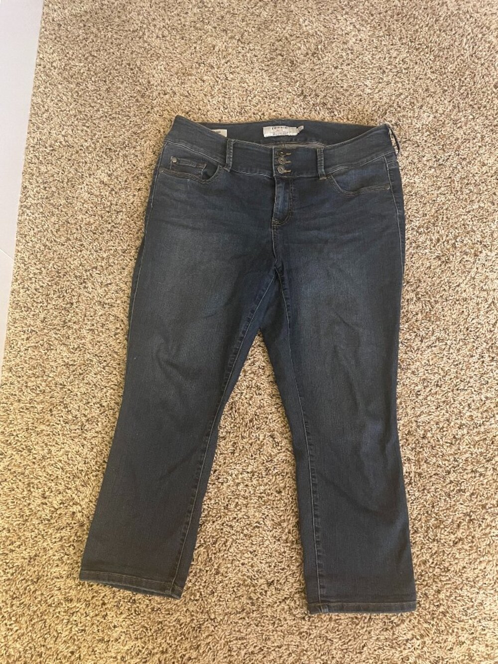 Torrid Jean Jeggings Super Soft Feel The Fit Womens Plus Size 16 Medium Wash